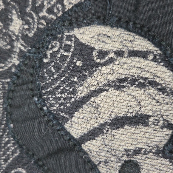 Lucky Brand Black Long Sleeve Henley with Silver Mandala - Picture 8 of 8
